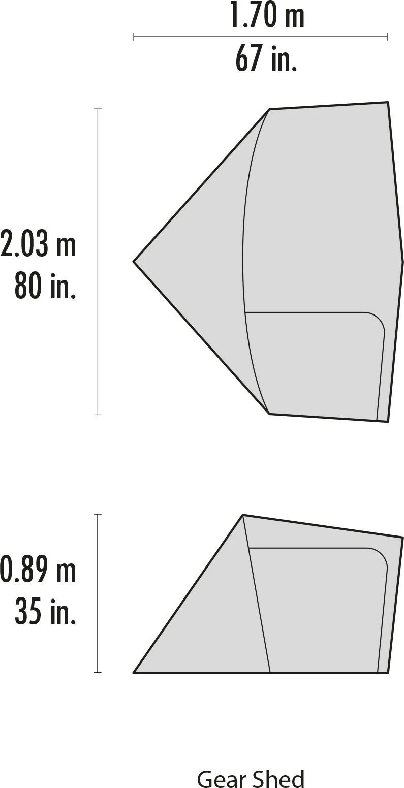 Abri (ou Auvent) Complémentaire Pour Tente Elixir Et HUBBA - Gear Shed - MSR – Image 3