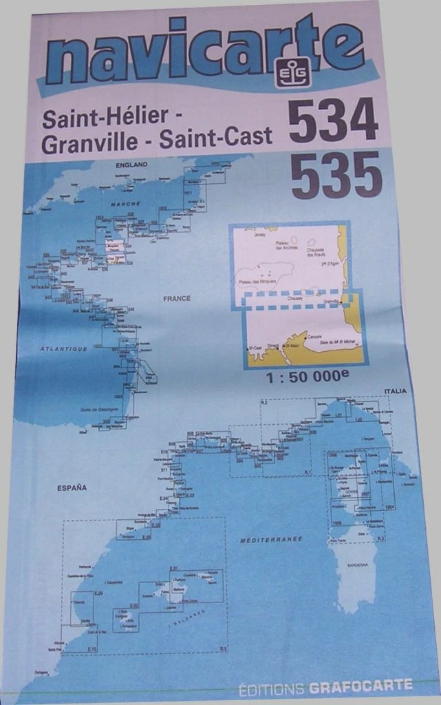Carte Marine Chausey/St Cast NAVICARTE