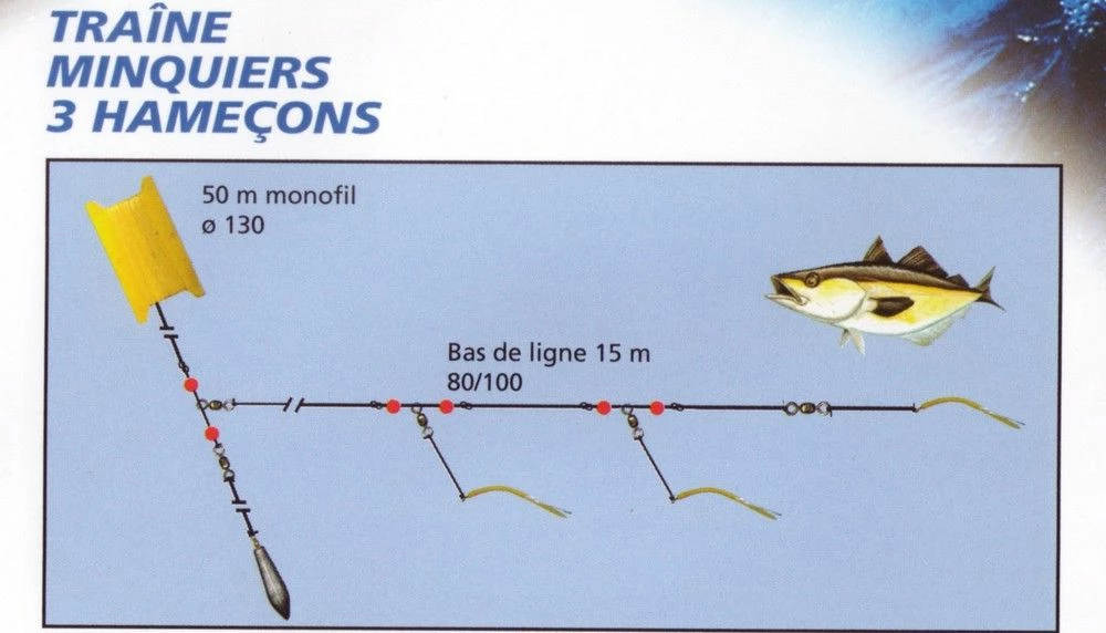 Traine Minquiers 3 Hameçons – Image 2