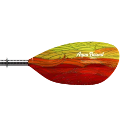 Pagaie Randonnée Mer - Whiskey Fiberglass / Carbone Posi-Lok 2 Parties - AQUA BOUND