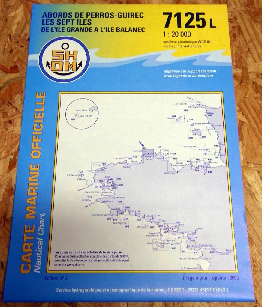 Carte Marine 7125 L Abords De Perros Guirec SHOM