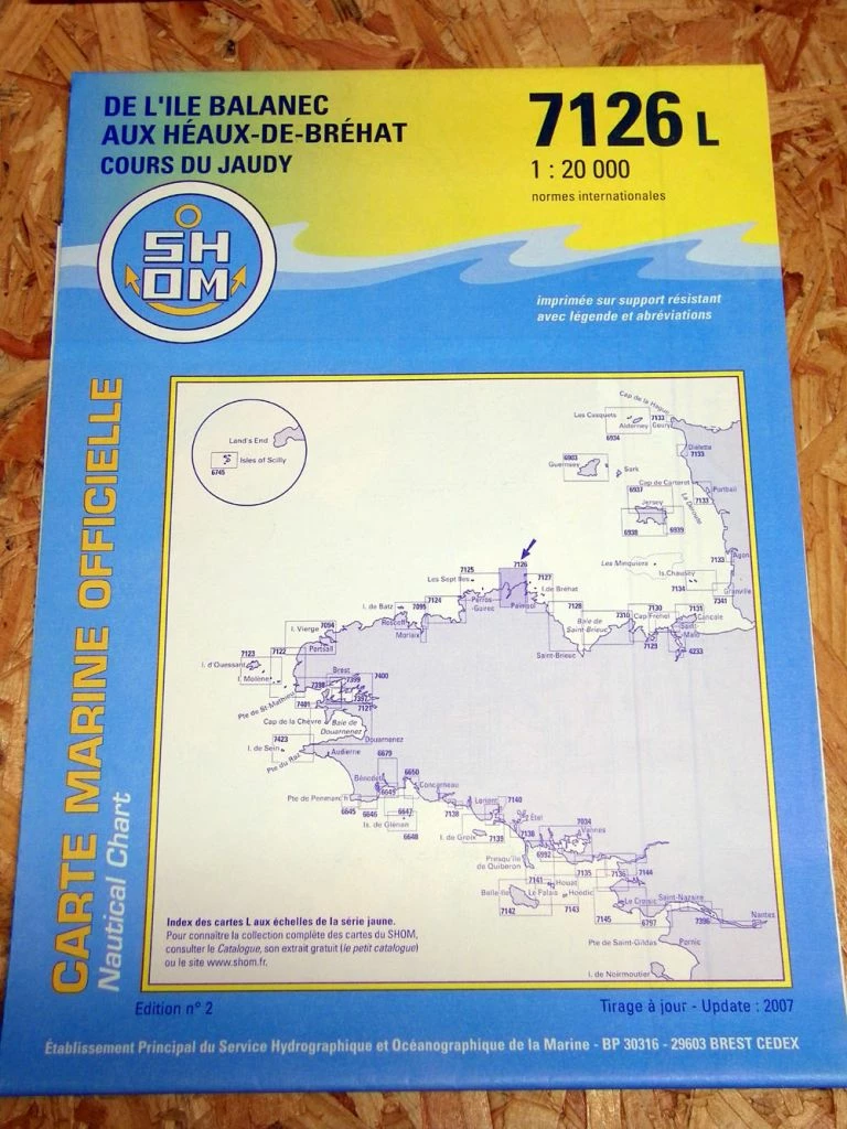 Carte Marine 7126 L île Balanec Aux Héaux De Bréhat SHOM